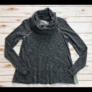 Free People Beach Grey Cocoon Cowl Tunic Top XS